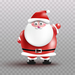 Santa.Realistic doll.vector illustration