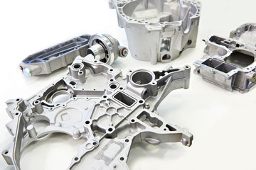 Details of the car engine isolated