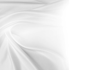 Fototapeta premium White silk fabric