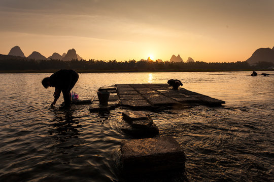 Foggy morning down by the river