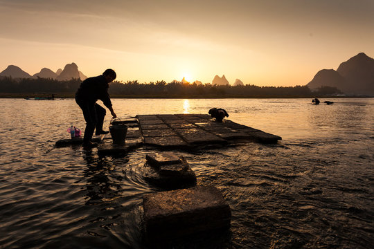 Foggy morning down by the river