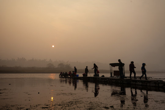 Foggy morning down by the river