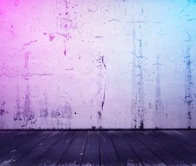 interior background with neon lights