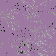 Abstract elegance pattern with floral background.