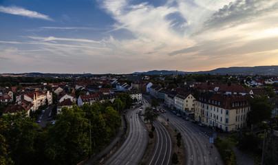 Kassel Stadtbild Abendstimmung