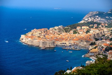 Fototapeta na wymiar view on Old Town Dubrovnik in Dalmatia, Croatia 