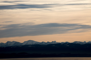 Fototapeta premium Abendstimmung am Bodensee