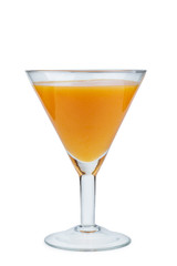 Glass goblet with pumpkin