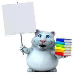 Fun cat - 3D Illustration