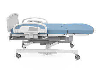 Hospital Bed Isolated