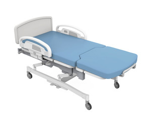 Hospital Bed Isolated