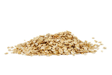 Pile of wheat flakes