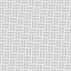 Abstract monochrome seamless pattern in asian style with perpendicular rectangles