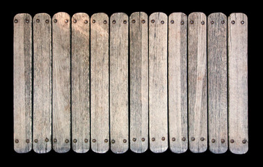 Old black wood plank texture
