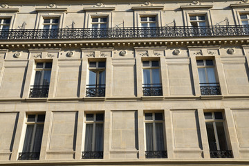 Immeuble haussmannien à Paris, France