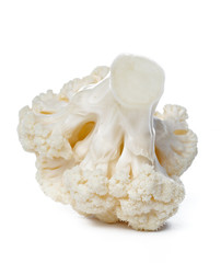 Cauliflower. Piece isolated on white.