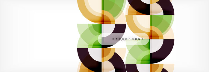 Vector circular abstract background