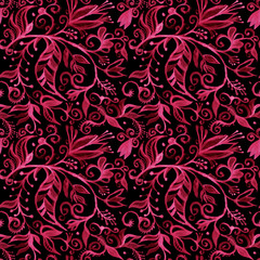 Watercolor seamless floral pattern borders. drawing painting background . Backdrop, background, fabric, Wallpaper. Summer abbstract flowers