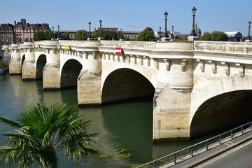 Pont Neuf sur la Seine à Paris, France
