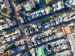 Top view of Hong Kong building block