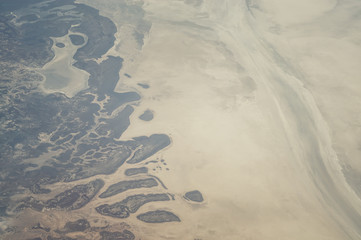 Birds Eye View Of Salt Lake, Konya, Turkey