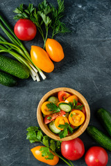 a fresh vegetable salad