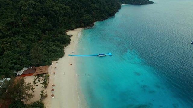 aerial view of nyang oo phee island andaman sea border myanmar thailand