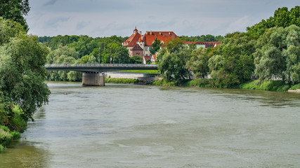 Fototapeta na wymiar Germany, Ingolstadt, city view and buildings