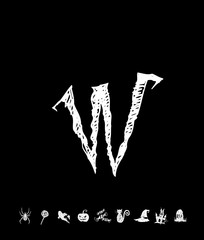 할로윈 포스터 / 손으로 그린 할로윈 그림