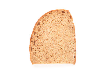 Bread on white background.