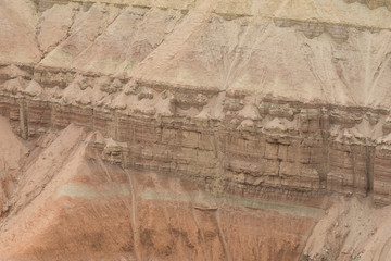 chalk mountains, Kazakhstan, the mountains of Genghis Khan