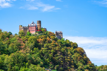 Fototapeta na wymiar Burg Schönburg bei Oberwesel am Rhein