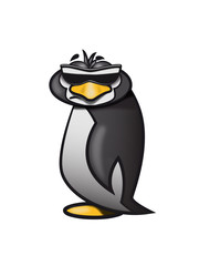 pinguin witzig schlecht gelaunt sonnenbrille