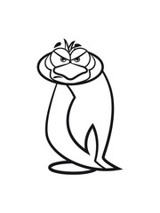 pinguin witzig schlecht gelaunt