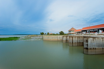 Fototapeta premium Water, Flood, Waterfall, Thailand, Dam