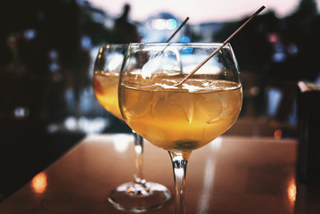 night cocktail at the city