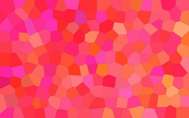 Red and pink bright Middle size hexagon background illustration.