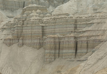 chalk mountains, Kazakhstan, the mountains of Genghis Khan