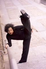 Male dancer doing a classic ballet pirouette © gemaibarra