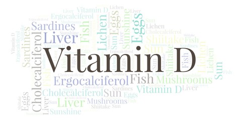 Vitamin D word cloud.