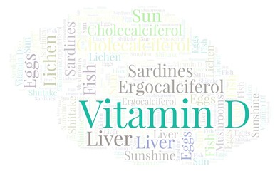 Vitamin D word cloud.