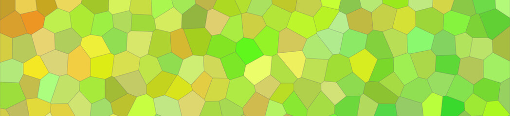 Yellow and green bright Little hexagon in banner shape background illustration.