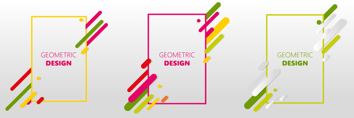 Creative templates, cards, color covers set. Geometric design, liquids, shapes. Trendy vector collection.