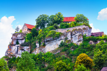 Fototapeta premium Pottenstein Castle in Franconian Switzerland, Germany