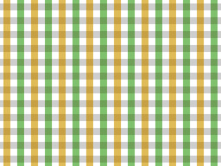 Green and Yellow Tablecloth Seamless Pattern. Two Color Gingham Design 