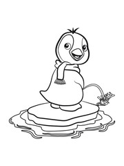 pinguin süss pinkeln