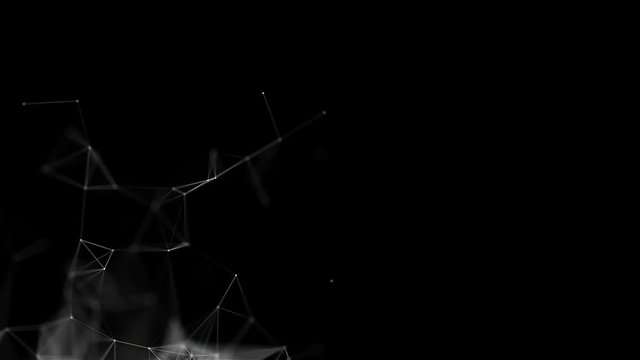 Plexus Fantasy Abstract Animation Loop 2K