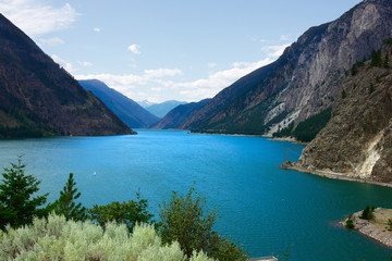 Fototapeta na wymiar Still lake in Canada