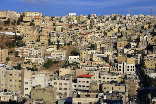 City of Amman, the capital of Jordan