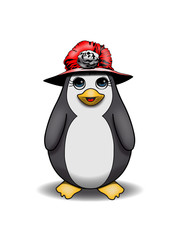 pinguin süss lieb lady hut kind baby